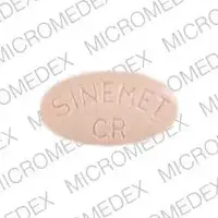 Sinemet cr (Carbidopa and levodopa [ kar-bi-doe-pa-and-lee-voe-doe-pa ])-SINEMET CR 521-50 mg / 200 mg-Peach-Oval