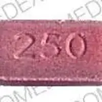 Niacin (Niacin (nicotinic acid) [ nye-a-sin ])-250-250 MG-Pink-Oval