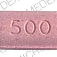 Slo-niacin (Niacin (nicotinic acid) [ nye-a-sin ])-500-500 MG-Pink-Oval