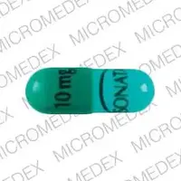 Sonata (Zaleplon [ zah-le-plon ])-SONATA 10 mg-10 mg-Green-Capsule-shape