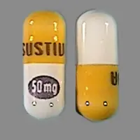 Sustiva (Efavirenz [ e-fav-ir-enz ])-SUSTIVA 50 mg-50 mg-Yellow / White-Capsule-shape