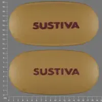 Sustiva (Efavirenz [ e-fav-ir-enz ])-SUSTIVA SUSTIVA-600 mg-Yellow-Oval