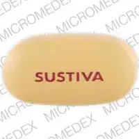 Sustiva (Efavirenz [ e-fav-ir-enz ])-SUSTIVA SUSTIVA-600 mg-Yellow-Oval