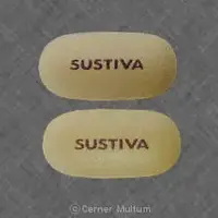 Sustiva (Efavirenz [ e-fav-ir-enz ])-SUSTIVA SUSTIVA-600 mg-Yellow-Oval