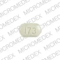 Vaseretic 10-25 (Hydrochlorothiazide and enalapril [ hye-droe-klor-oh-thye-a-zide-and-en-al-e-pril ])-MSD 173-5 mg / 12.5 mg-Green-Six-sided