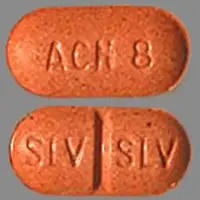 Aceon (Perindopril [ per-in-doe-pril ])-ACN 8 SLV SLV-8 mg-Orange-Oval