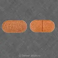 Aceon (Perindopril [ per-in-doe-pril ])-ACN 8 SLV SLV-8 mg-Orange-Oval