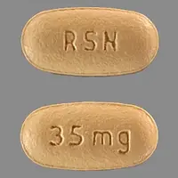 Actonel (Risedronate [ ris-ed-roe-nate ])-RSN 35 mg-35 mg-Orange-Oval