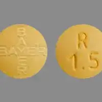 Adempas (Riociguat [ rye-oh-sig-ue-at ])-BAYER BAYER 1.5 R-1.5 mg-Orange-Round