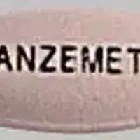 Anzemet (Dolasetron (oral) [ doe-las-e-tron ])-ANZEMET 100-100 mg-Pink-Oval