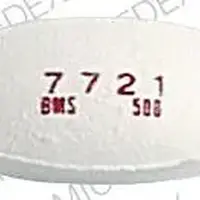 Cefzil (Cefprozil [ sef-proe-zil ])-7721 BMS 500-500 mg-White-Oval