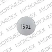 Ditropan xl (Oxybutynin (oral) [ ox-i-bue-ti-nin ])-15 XL-15 mg-Gray-Round