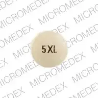 Ditropan xl (Oxybutynin (oral) [ ox-i-bue-ti-nin ])-5 XL-5 mg-Yellow-Round