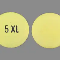 Ditropan xl (Oxybutynin (oral) [ ox-i-bue-ti-nin ])-5 XL-5 mg-Yellow-Round