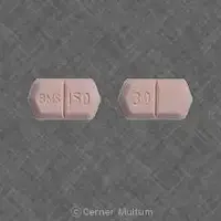 Serzone (Nefazodone [ ne-faz-oh-done ])-BMS 150 39-150 mg-Pink-Six-sided