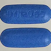 Solodyn (Minocycline [ mye-no-sye-kleen ])-DYN-065-65 mg-Blue-Capsule-shape