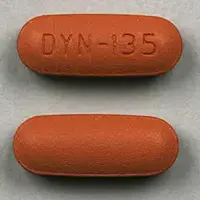 Solodyn (Minocycline [ mye-no-sye-kleen ])-DYN-135-135 mg-Pink-Capsule-shape