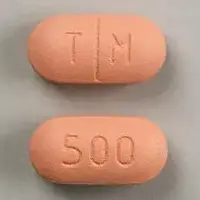 Tindamax (Tinidazole [ tye-nye-da-zole ])-TM 500-500 mg-Pink-Oval