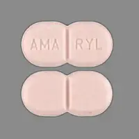 Amaryl (Glimepiride [ glye-mep-ir-ide ])-AMA RYL-1 mg-Pink-Figure eight-shape
