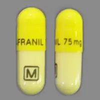 Anafranil (Clomipramine [ kloe-mi-pra-meen ])-ANAFRANIL 75 mg M-75 mg-Yellow & White-Capsule-shape