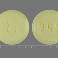Nortrel 1/35 (birth control) (Ethinyl estradiol and norethindrone (birth control) [ eth-in-il-ess-tra-dye-ole-and-nor-eth-in-drone ])-b 949-ethinyl estradiol 0.035 mg / norethindrone 1mg-Yellow-Round