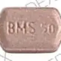 Serzone (Nefazodone [ ne-faz-oh-done ])-31 BMS 50-50 MG-Pink-Six-sided