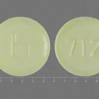 Tri-legest fe (birth control) (Ethinyl estradiol and norethindrone (birth control) [ eth-in-il-ess-tra-dye-ole-and-nor-eth-in-drone ])-b 712-ethinyl estradiol 0.03 mg / norethindrone 1 mg-Yellow-Round