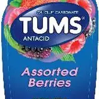 Tums e-x (Calcium carbonate [ kal-see-um-kar-boe-nate ])-TUMS-calcium carbonate 750 mg-Round