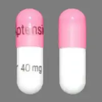 Aptensio xr (Methylphenidate (oral) [ meth-il-fen-i-date ])-Aptensio XR 40 mg-40 mg-Pink & White-Capsule-shape