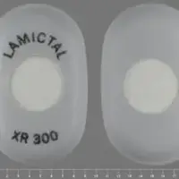 Lamictal xr (Lamotrigine [ la-moe-tri-jeen ])-LAMICTAL XR 300-300 mg-Gray & White-Capsule-shape