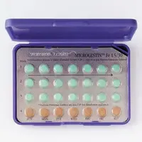 Microgestin fe 1.5/30 (birth control) (Ethinyl estradiol and norethindrone (birth control) [ eth-in-il-ess-tra-dye-ole-and-nor-eth-in-drone ])-WATSON 632-ferrous fumarate 75 mg-Brown-Round