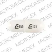 Anagrelide (Anagrelide [ an-ah-gre-lide ])-E155 E155-0.5 mg-White-Capsule-shape