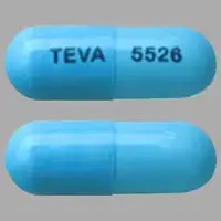 Atazanavir (Atazanavir [ a-ta-zan-a-vir ])-TEVA 5526-150 mg-Blue-Capsule-shape