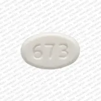 Cabergoline (Cabergoline [ ca-ber-goe-leen ])-673 P P-0.5 mg-White-Oval