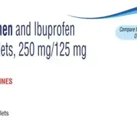 Acetaminophen and ibuprofen (Acetaminophen and ibuprofen [ a-seet-a-min-oh-fen-and-eye-bue-proe-fen ])-80-250 mg / 125 mg-Yellow-Capsule-shape
