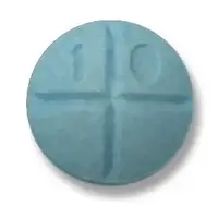 Amphetamine sulfate (Amphetamine [ am-fet-a-meen ])-10-10 mg-Blue-Round