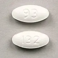 Lamotrigine (Lamotrigine [ la-moe-tri-jeen ])-93 132-25 mg-White-Oval