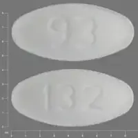 Lamotrigine (Lamotrigine [ la-moe-tri-jeen ])-93 132-25 mg-White-Oval