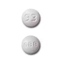 Lamotrigine (Lamotrigine [ la-moe-tri-jeen ])-93 688-5 mg-White-Round