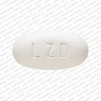 Linezolid (oral/injection) (Linezolid (oral/injection) [ lin-ez-oh-lid ])-LZD 600-600 mg-White-Oval