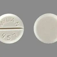 Lorazepam (injection) (Lorazepam (injection) [ lor-a-ze-pam ])-MYLAN 457-1 mg-White-Round