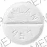 Lorazepam (injection) (Lorazepam (injection) [ lor-a-ze-pam ])-MYLAN 457-1 mg-White-Round