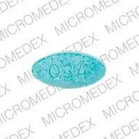 Meclizine (Meclizine [ mek-li-zeen ])-par 034-12.5 mg-Blue-Oval