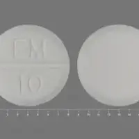 Methimazole (Methimazole [ me-thim-a-zole ])-EM 10-10 mg-White-Round