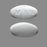 Modafinil (Modafinil [ moe-daf-i-nil ])-M 575-200 mg-White-Oval