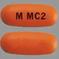 Mycophenolic acid (Mycophenolic acid [ mye-koe-phe-nole-ik-as-id ])-M MC2-360 mg-Orange-Capsule-shape