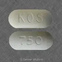 Niacin (Niacin (nicotinic acid) [ nye-a-sin ])-KOS 750-750 mg-White-Oval