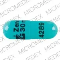 Nicardipine (oral/injection) (Nicardipine (oral/injection) [ nye-kar-di-peen ])-Logo Zenith 30mg 4289-30 mg-Blue-Capsule-shape