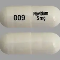 Nitisinone (Nitisinone [ nye-tis-i-none ])-009 Novitium 5 mg-5 mg-White-Capsule-shape