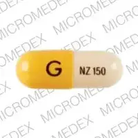 Nizatidine (Nizatidine [ ni-za-ti-deen ])-G NZ 150-150 MG-Yellow / Yellow-Capsule-shape